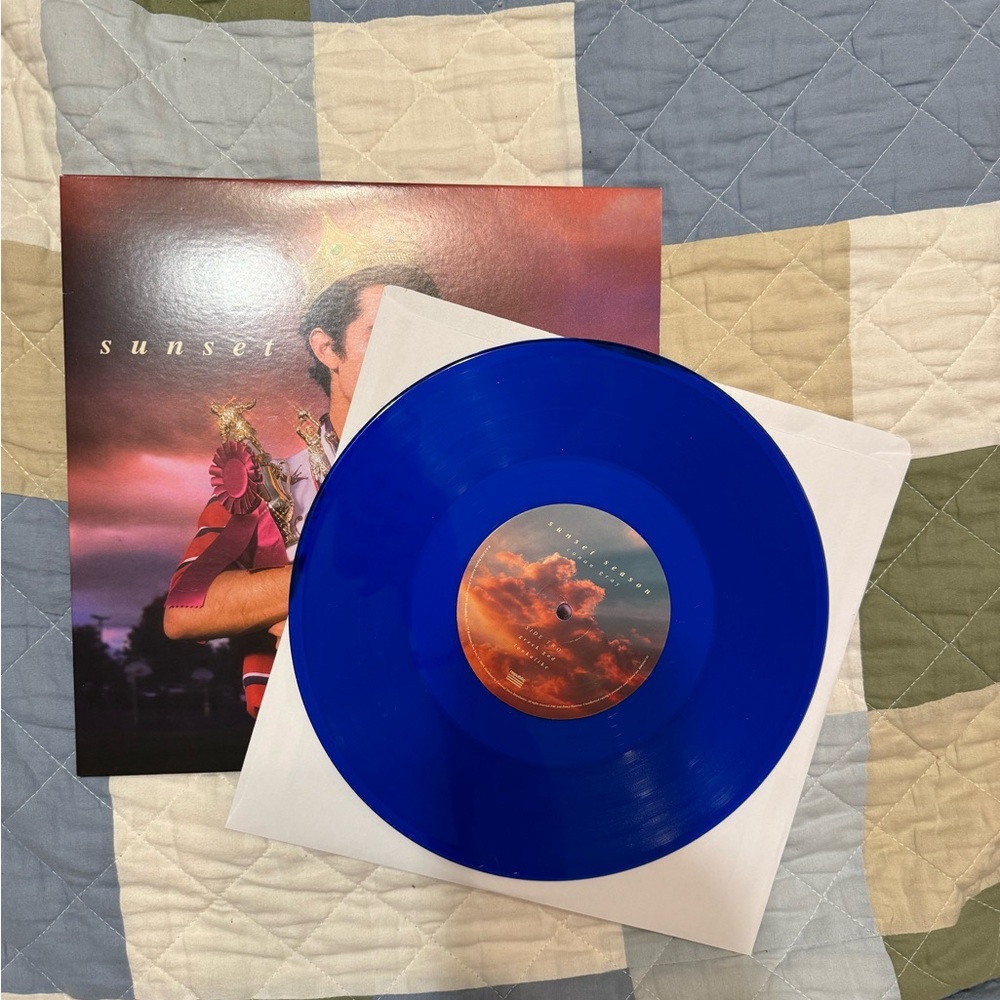 Conan Gray Sunset Season EP - Blue Vinyl Record